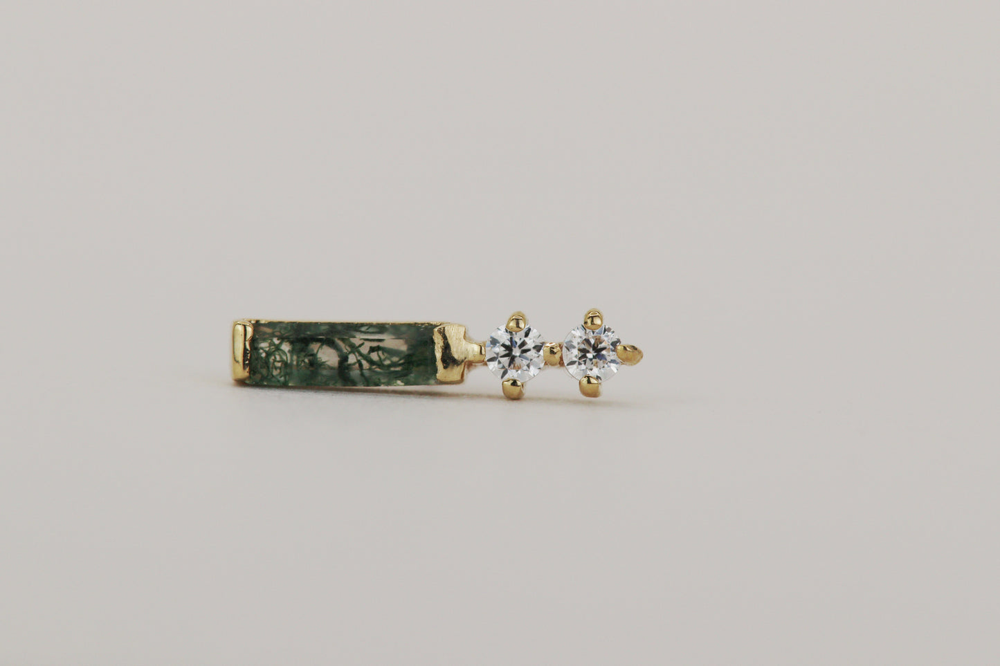 Crave - Moss Agate + CZ - Buddah Jewelry
