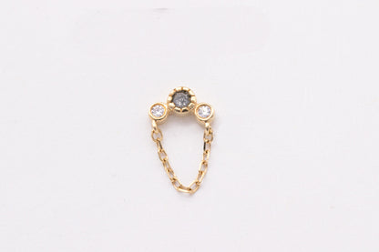 Halston Grey Diamond + CZ - Buddah Jewelry