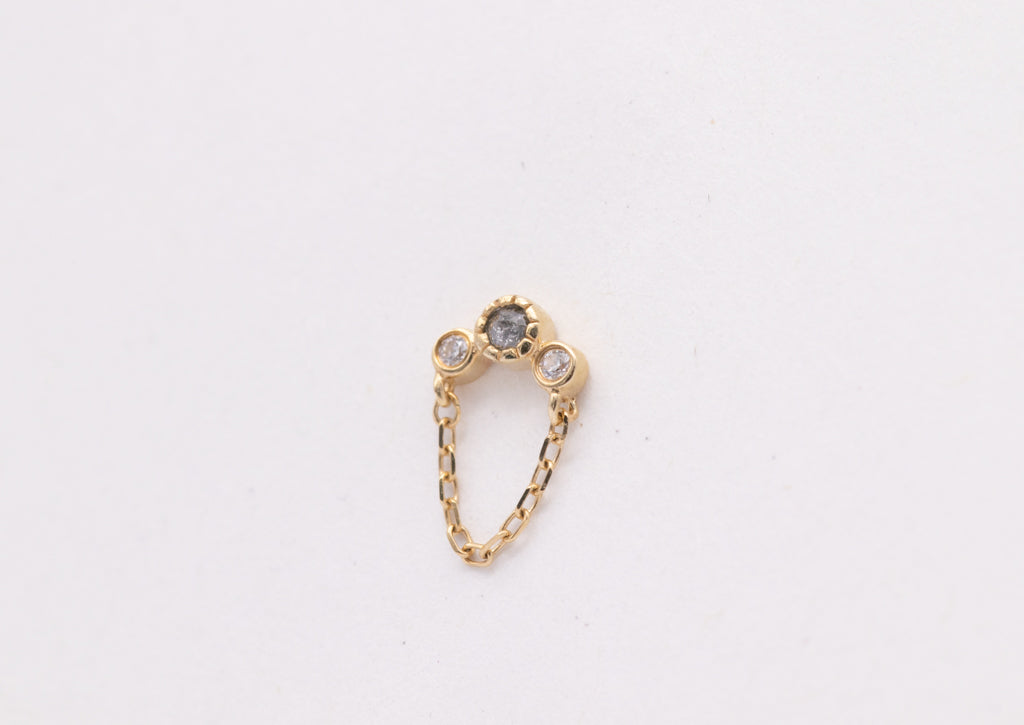 Halston Grey Diamond + CZ - Buddah Jewelry