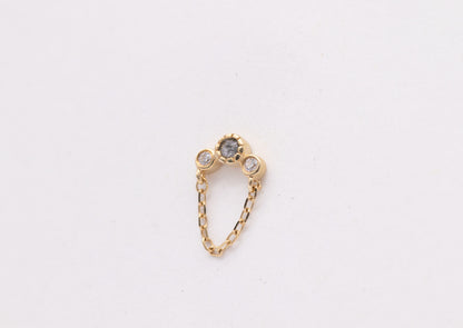 Halston Grey Diamond + CZ - Buddah Jewelry