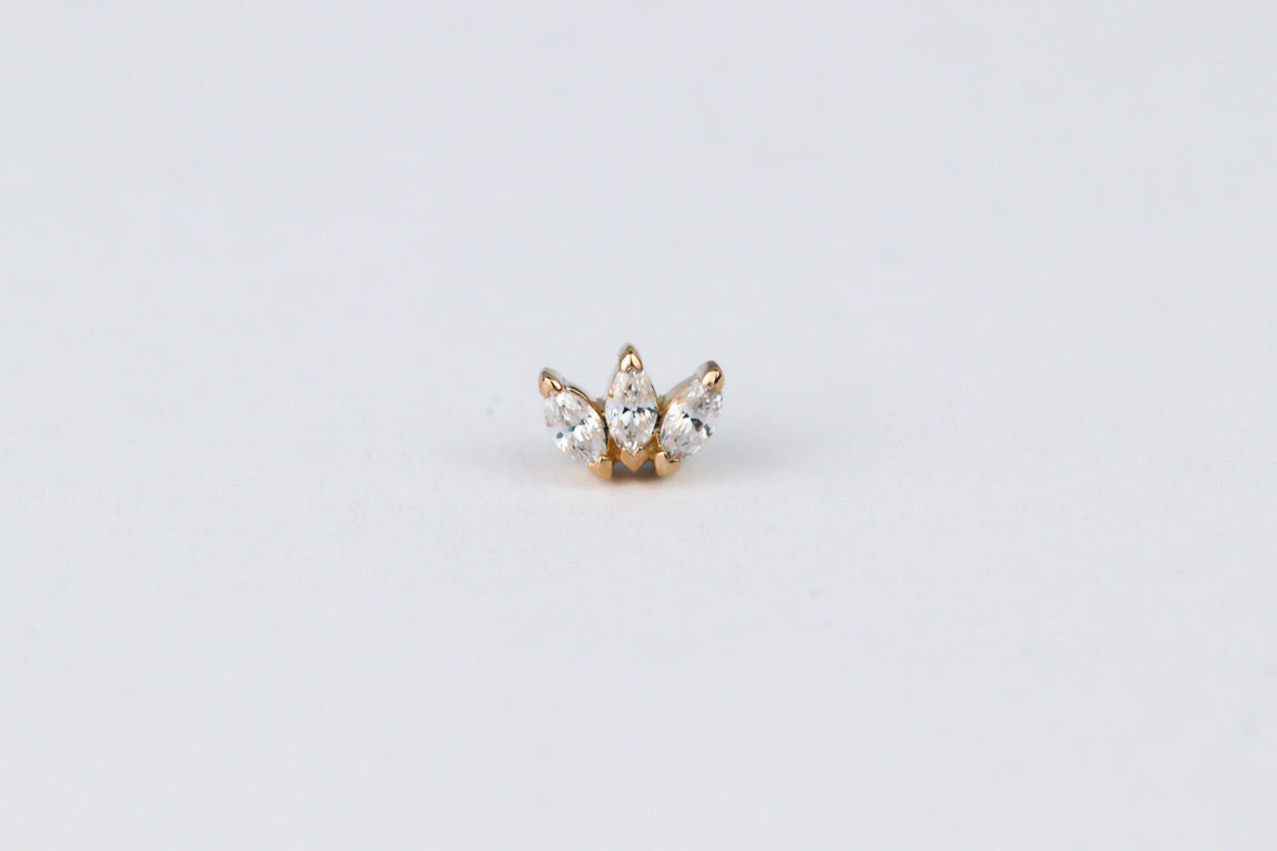 Triple Marquise Fan CZ - Junipurr