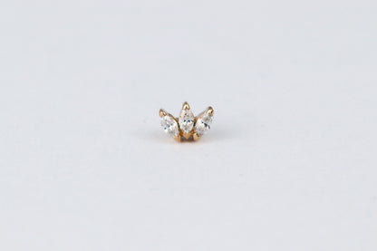 Triple Marquise Fan CZ - Junipurr