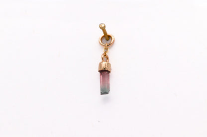 Watermelon Tourmaline Charm - Naga